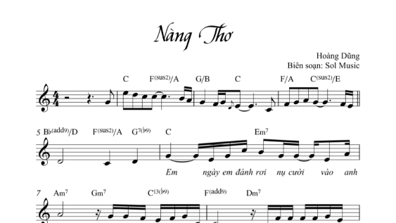 Nàng Thơ Sheet Đệm Hát