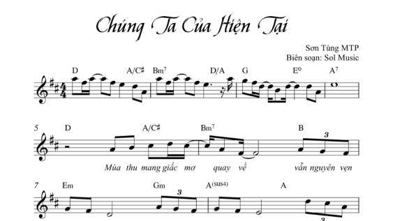 Chúng Ta Của Hiện Tại Sheet Đệm Hát