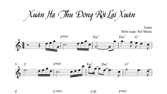 Xuân Hạ Thu Đông Rồi Lại Xuân Sheet Đệm Hát