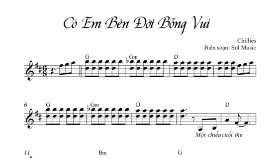 Có Em Bên Đời Bỗng Vui Sheet Đệm Hát