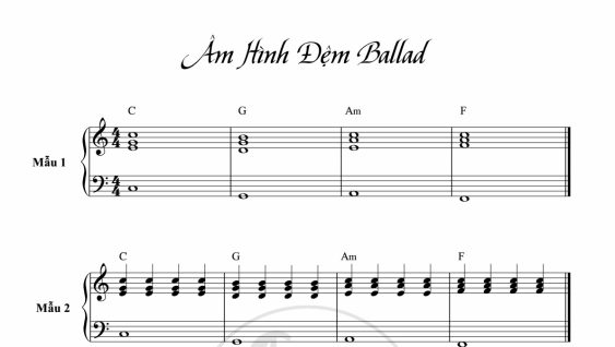 Âm Hình Đệm Ballad, Valse, Slow